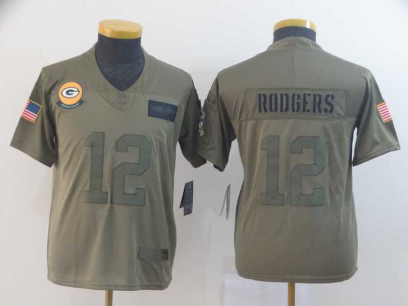 Youth Nike Packers 12 Aaron Rodgers 2019 Olive Salute To Service Limited Jersey,We sell and wholesale Youth Nike Packers 12 Aaron Rodgers 2019 Olive Salute To Service Limited Jersey on line form chian!